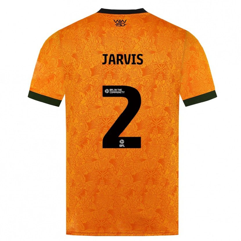 Danxen Niño Camiseta Ryan Jarvis #2 Naranja Negro 1ª Equipación 2026/27 La Camisa