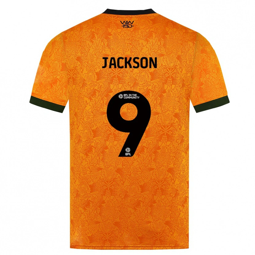 Danxen Niño Camiseta Ricky Jackson #9 Naranja Negro 1ª Equipación 2026/27 La Camisa