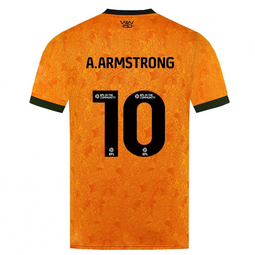 Danxen Niño Camiseta Adam Armstrong #10 Naranja Negro 1ª Equipación 2026/27 La Camisa