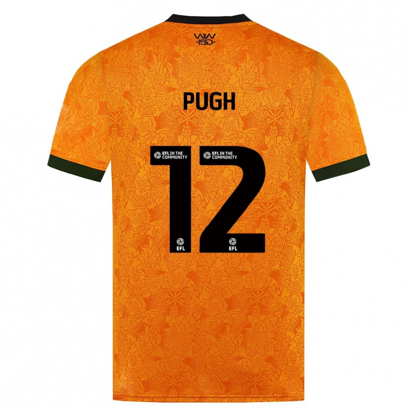 Danxen Niño Camiseta Caden Pugh #12 Naranja Negro 1ª Equipación 2026/27 La Camisa