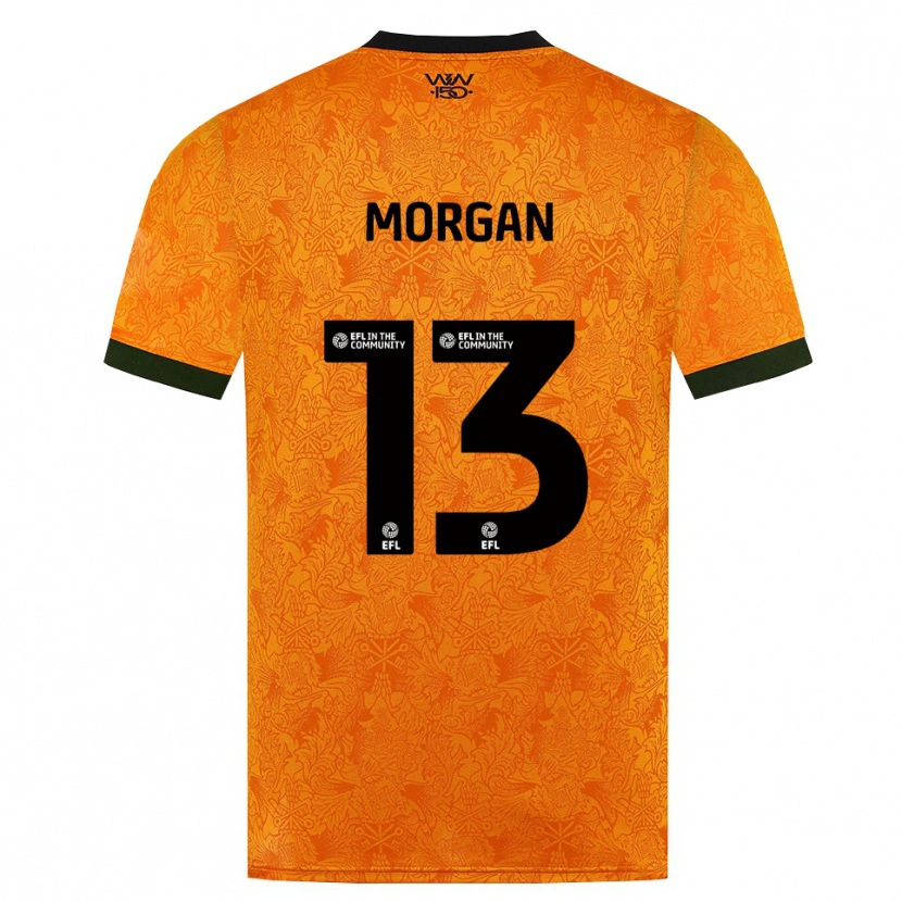 Danxen Niño Camiseta Bobby Morgan #13 Naranja Negro 1ª Equipación 2026/27 La Camisa