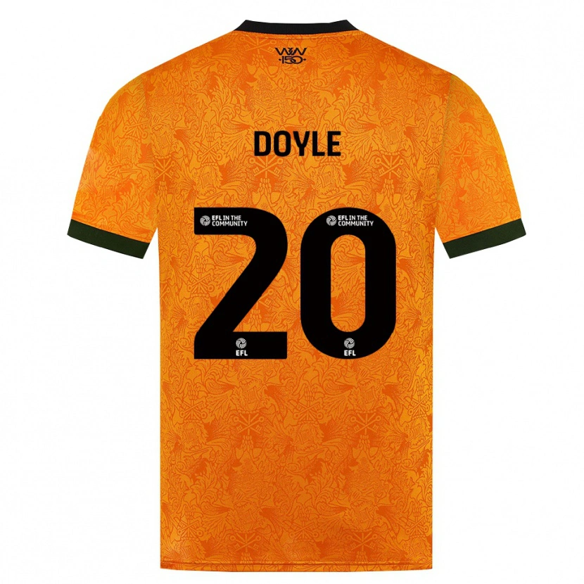 Danxen Niño Camiseta Tommy Doyle #20 Naranja Negro 1ª Equipación 2026/27 La Camisa
