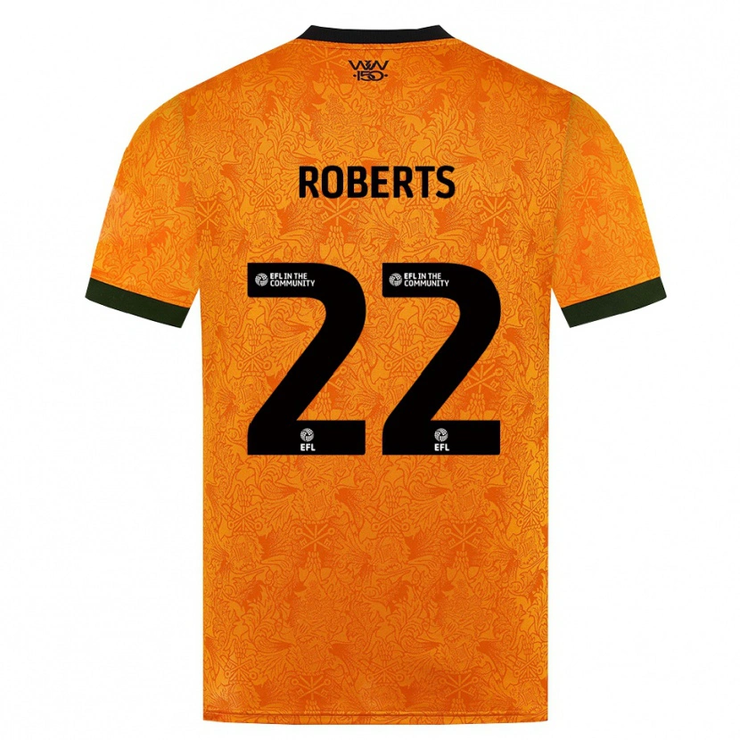 Danxen Niño Camiseta Beth Roberts #22 Naranja Negro 1ª Equipación 2026/27 La Camisa