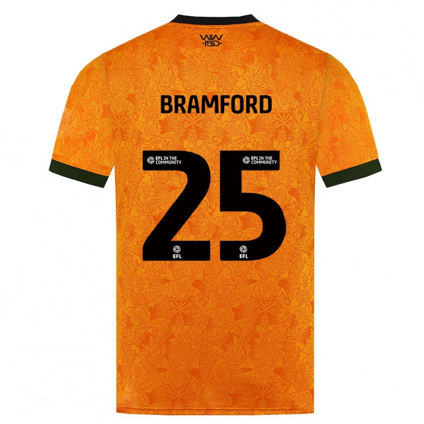 Danxen Niño Camiseta Sophie Bramford #25 Naranja Negro 1ª Equipación 2026/27 La Camisa