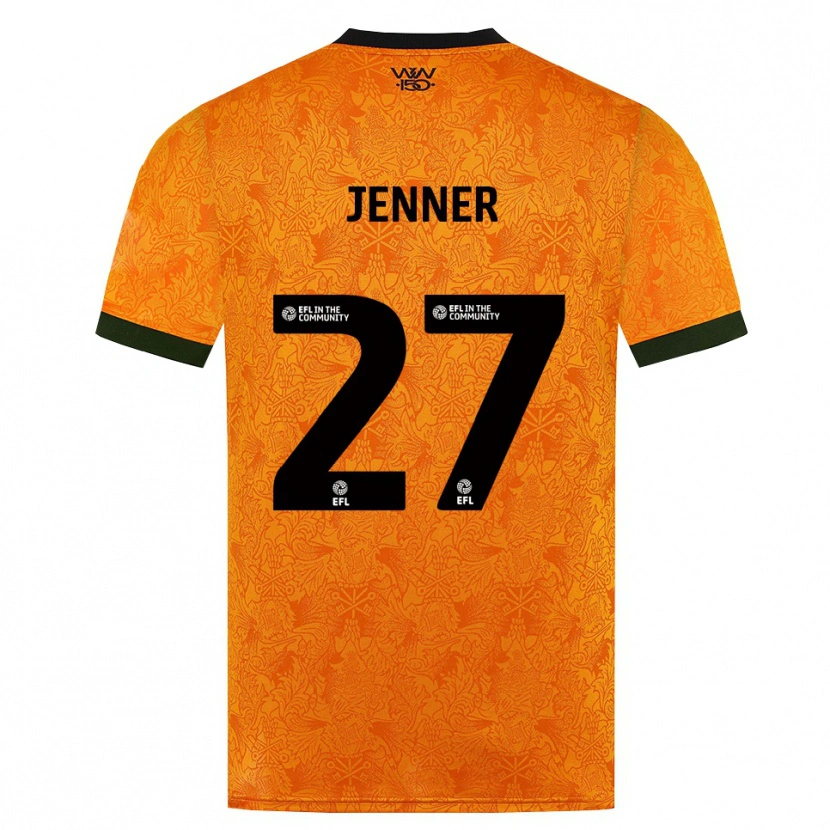 Danxen Niño Camiseta Abbi Jenner #27 Naranja Negro 1ª Equipación 2026/27 La Camisa