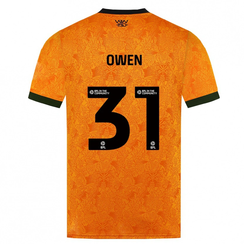 Danxen Niño Camiseta Skye Owen #31 Naranja Negro 1ª Equipación 2026/27 La Camisa
