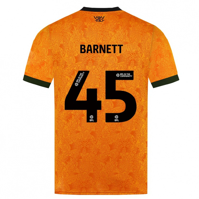 Danxen Niño Camiseta Ty Barnett #45 Naranja Negro 1ª Equipación 2026/27 La Camisa