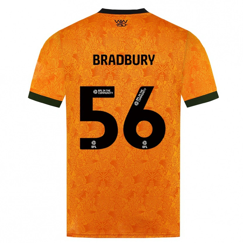 Danxen Niño Camiseta Makenzie Bradbury #56 Naranja Negro 1ª Equipación 2026/27 La Camisa