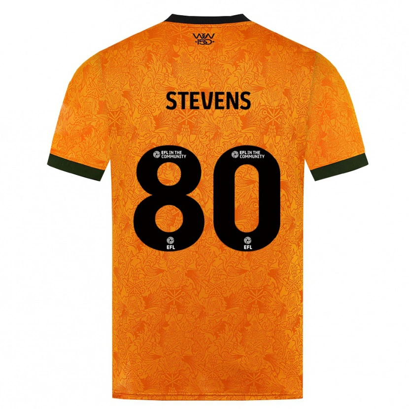 Danxen Niño Camiseta Mason Stevens #80 Naranja Negro 1ª Equipación 2026/27 La Camisa