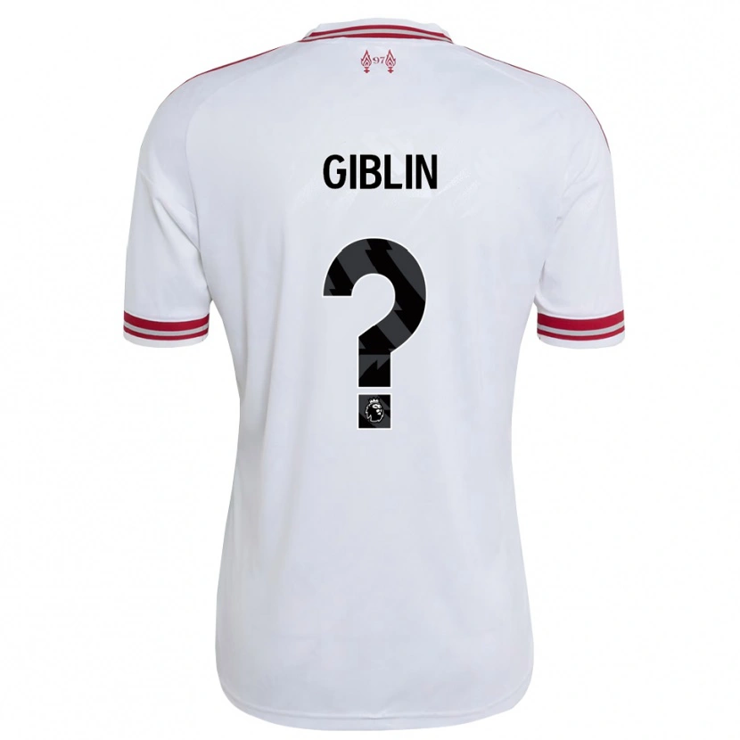 Danxen Niño Camiseta Nathan Giblin #0 Rojo Blanco 2ª Equipación 2026/27 La Camisa