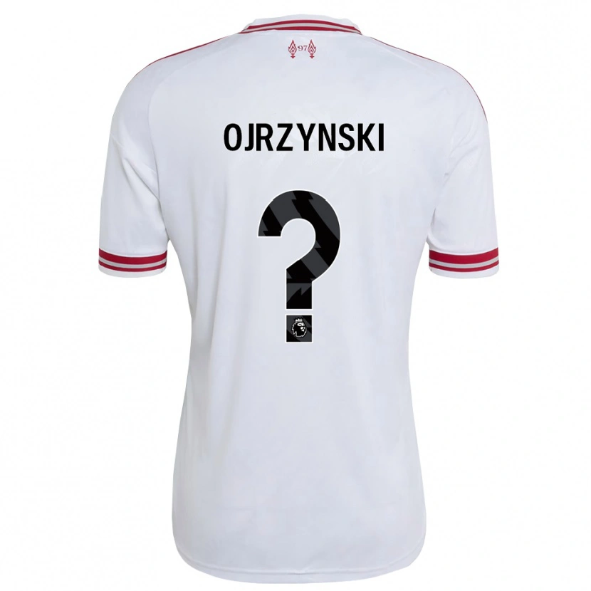 Danxen Niño Camiseta Jakub Ojrzynski #0 Rojo Blanco 2ª Equipación 2026/27 La Camisa