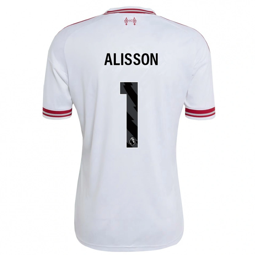 Danxen Niño Camiseta Alisson Ramses Becker #1 Rojo Blanco 2ª Equipación 2026/27 La Camisa