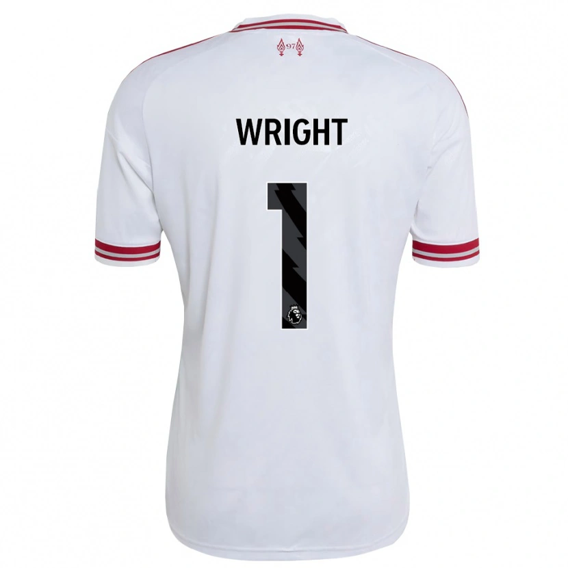 Danxen Niño Camiseta Matty Wright #1 Rojo Blanco 2ª Equipación 2026/27 La Camisa