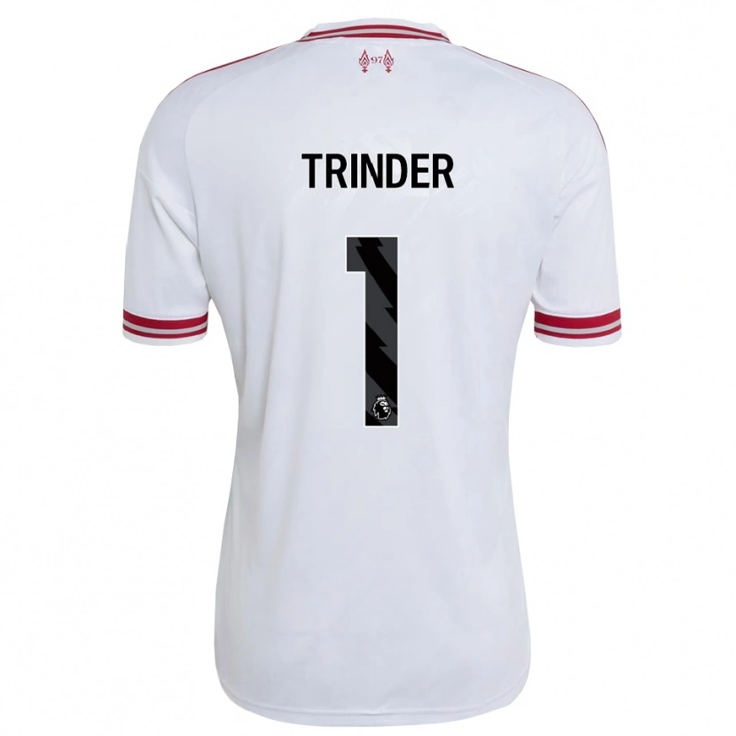 Danxen Niño Camiseta Zach Trinder #1 Rojo Blanco 2ª Equipación 2026/27 La Camisa
