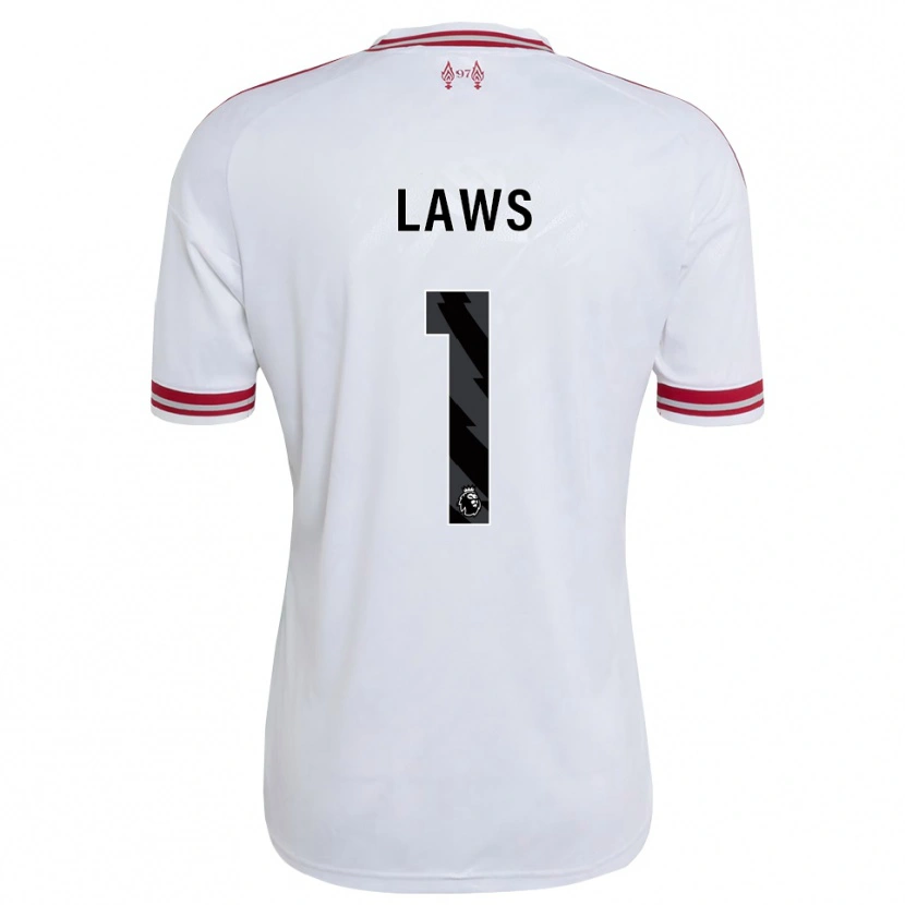 Danxen Niño Camiseta Rachael Laws #1 Rojo Blanco 2ª Equipación 2026/27 La Camisa
