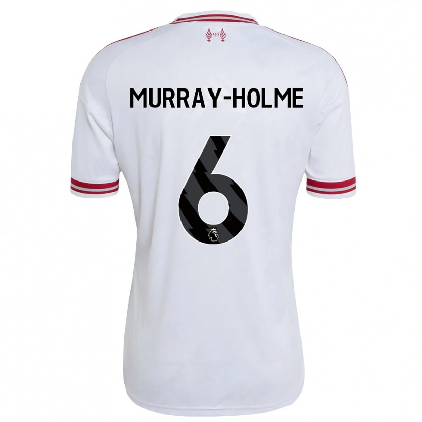 Danxen Niño Camiseta Haydn Murray-Holme #6 Rojo Blanco 2ª Equipación 2026/27 La Camisa