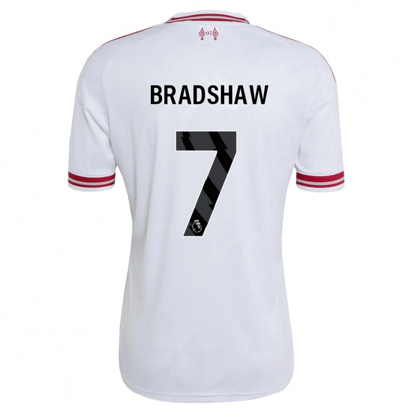 Danxen Niño Camiseta Joe Bradshaw #7 Rojo Blanco 2ª Equipación 2026/27 La Camisa