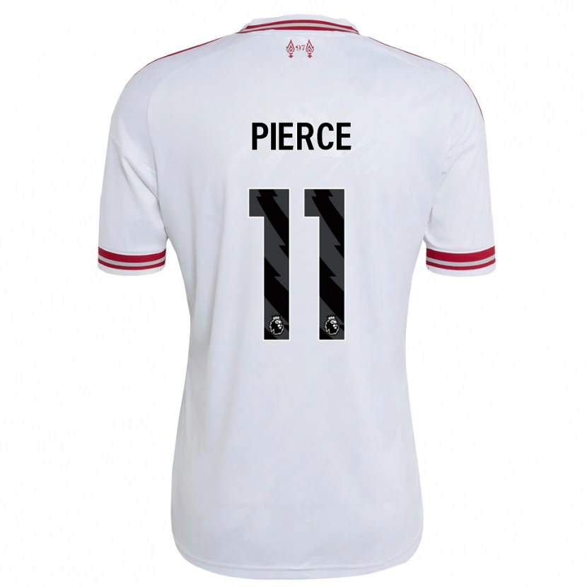 Danxen Niño Camiseta Alfie Pierce #11 Rojo Blanco 2ª Equipación 2026/27 La Camisa