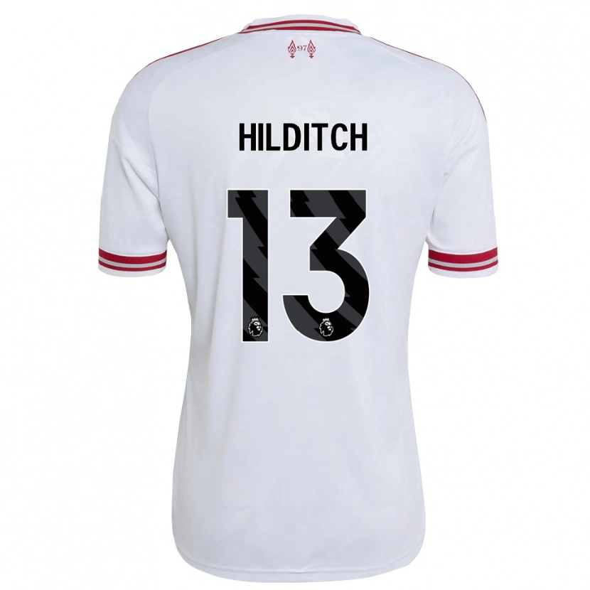 Danxen Niño Camiseta James Hilditch #13 Rojo Blanco 2ª Equipación 2026/27 La Camisa