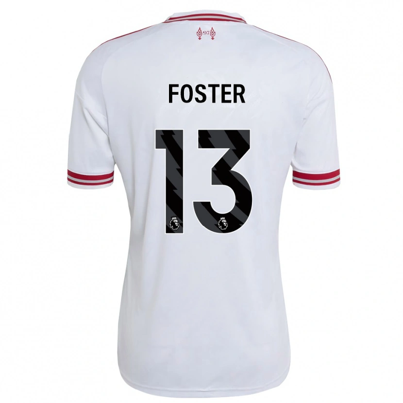 Danxen Niño Camiseta Rylee Foster #13 Rojo Blanco 2ª Equipación 2026/27 La Camisa
