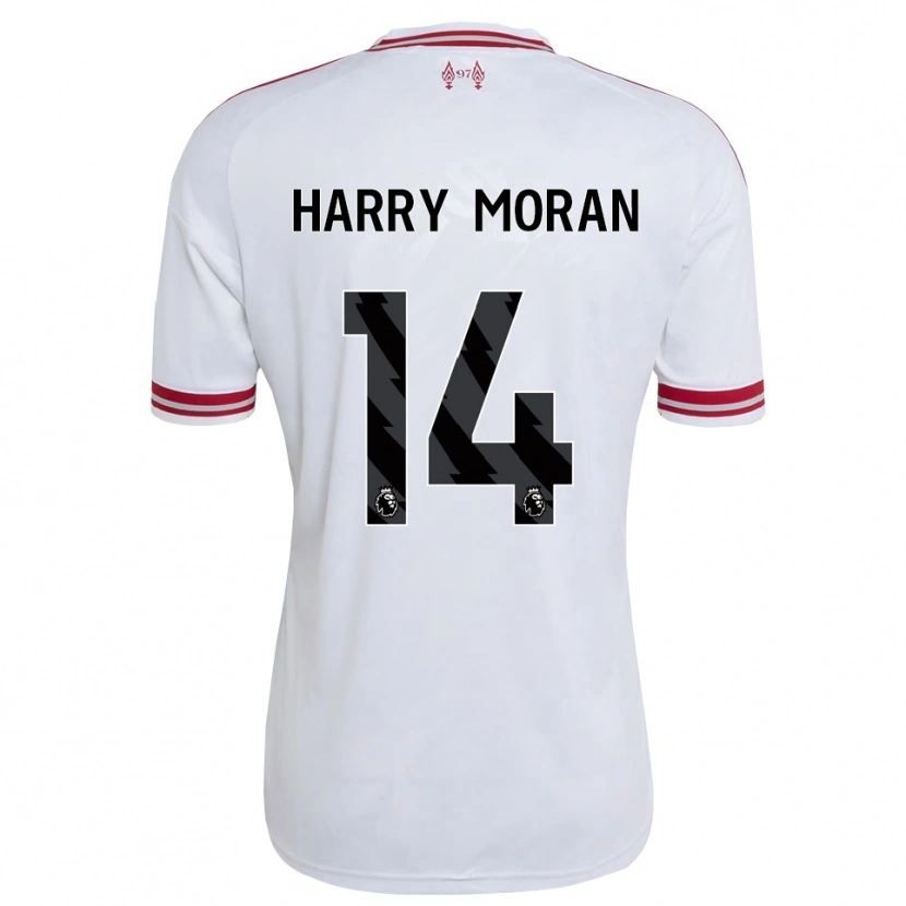 Danxen Niño Camiseta Harry Moran #14 Rojo Blanco 2ª Equipación 2026/27 La Camisa