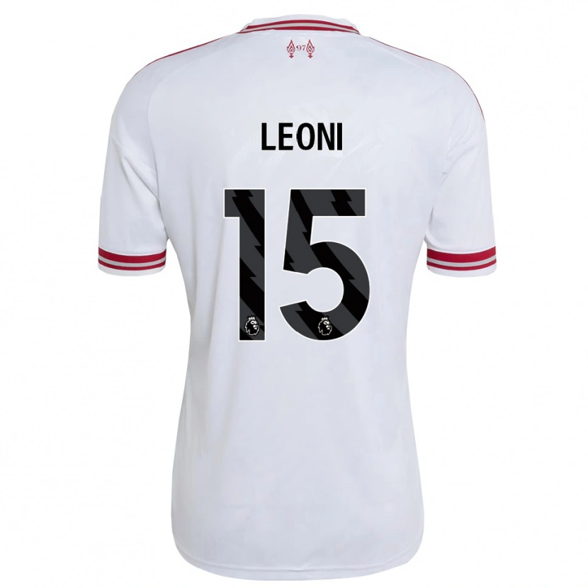 Danxen Niño Camiseta Giovanni Leoni #15 Rojo Blanco 2ª Equipación 2026/27 La Camisa