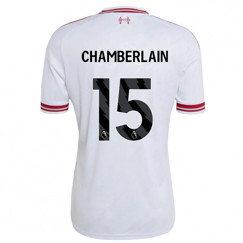 Danxen Niño Camiseta Alex Oxlade Chamberlain #15 Rojo Blanco 2ª Equipación 2026/27 La Camisa