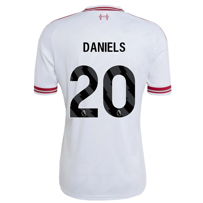 Danxen Niño Camiseta Yana Daniels #20 Rojo Blanco 2ª Equipación 2026/27 La Camisa