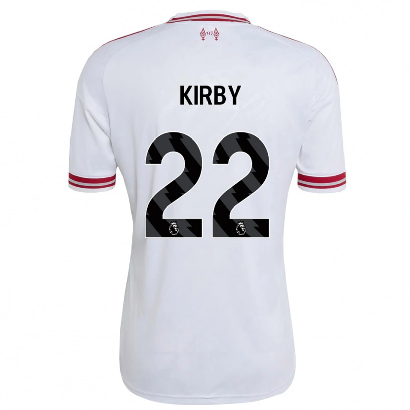Danxen Niño Camiseta Faye Kirby #22 Rojo Blanco 2ª Equipación 2026/27 La Camisa