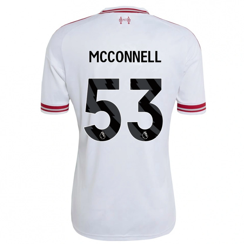 Danxen Niño Camiseta James Mcconnell #53 Rojo Blanco 2ª Equipación 2026/27 La Camisa