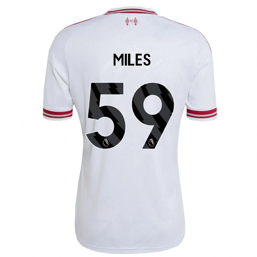 Danxen Niño Camiseta Terence Miles #59 Rojo Blanco 2ª Equipación 2026/27 La Camisa