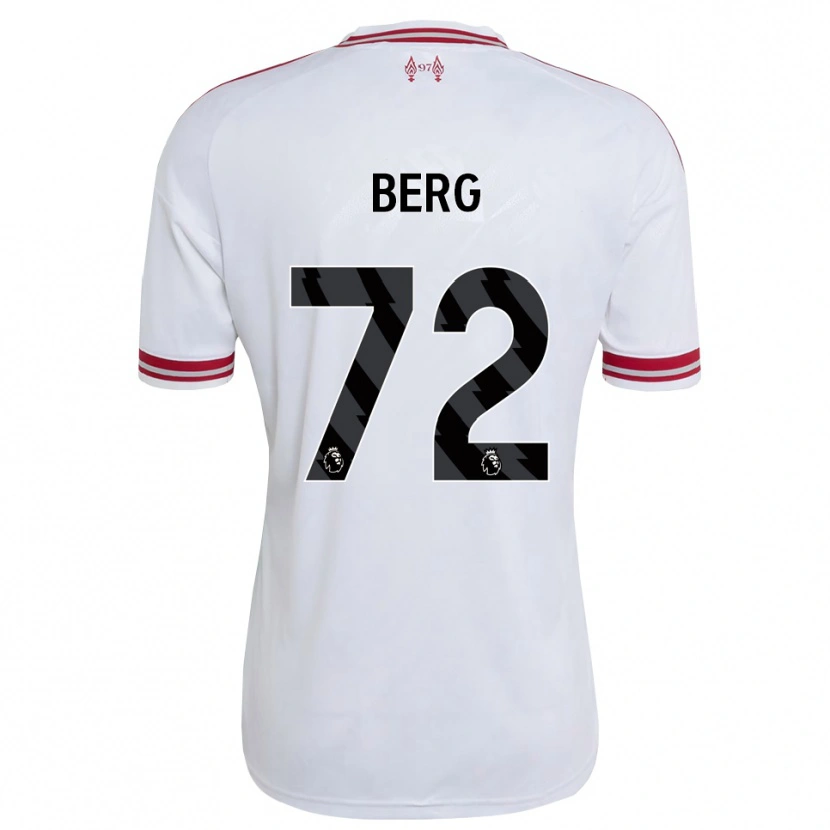 Danxen Niño Camiseta Sepp Van Den Berg #72 Rojo Blanco 2ª Equipación 2026/27 La Camisa