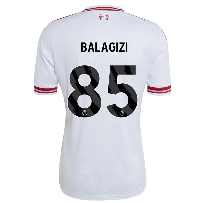 Danxen Niño Camiseta James Balagizi #85 Rojo Blanco 2ª Equipación 2026/27 La Camisa