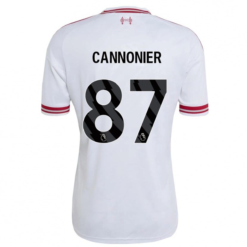 Danxen Niño Camiseta Oakley Cannonier #87 Rojo Blanco 2ª Equipación 2026/27 La Camisa