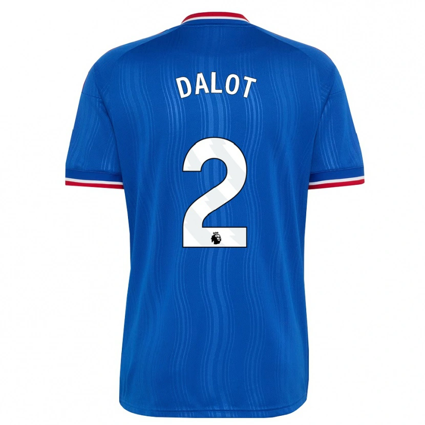 Danxen Niño Camiseta Diogo Dalot #2 Azul Blanco Rojo 2ª Equipación 2026/27 La Camisa