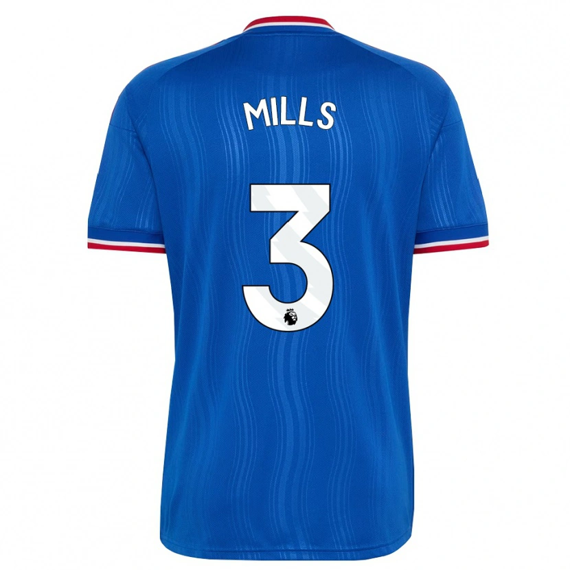 Danxen Niño Camiseta Albert Mills #3 Azul Blanco Rojo 2ª Equipación 2026/27 La Camisa