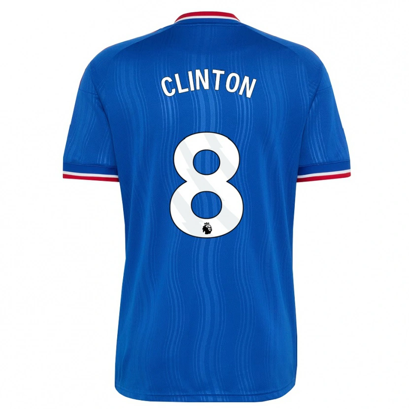 Danxen Niño Camiseta Grace Clinton #8 Azul Blanco Rojo 2ª Equipación 2026/27 La Camisa