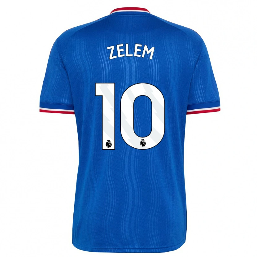 Danxen Niño Camiseta Katie Zelem #10 Azul Blanco Rojo 2ª Equipación 2026/27 La Camisa