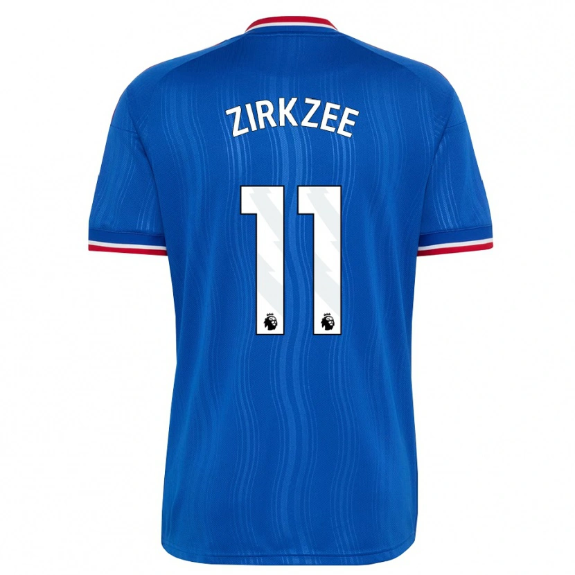 Danxen Niño Camiseta Joshua Zirkzee #11 Azul Blanco Rojo 2ª Equipación 2026/27 La Camisa