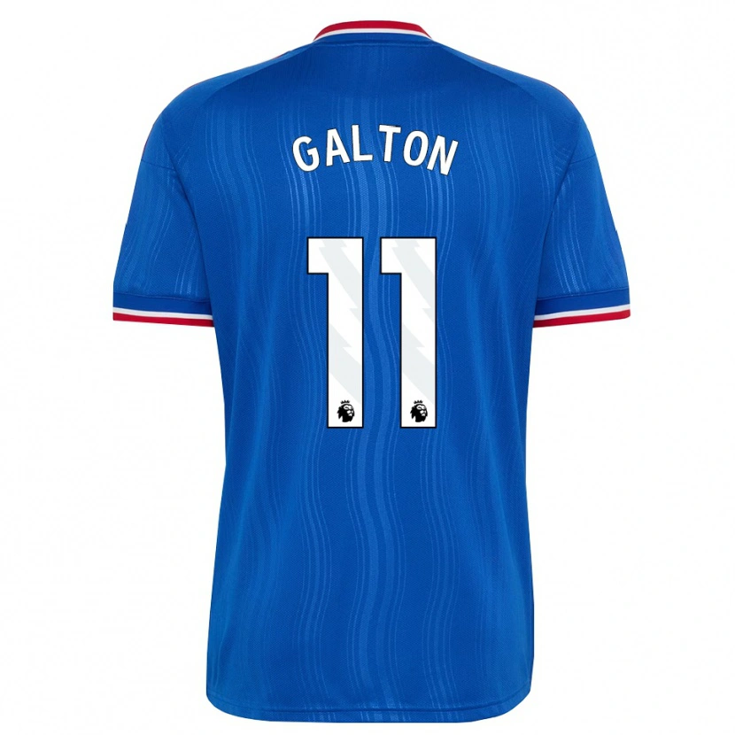 Danxen Niño Camiseta Leah Galton #11 Azul Blanco Rojo 2ª Equipación 2026/27 La Camisa