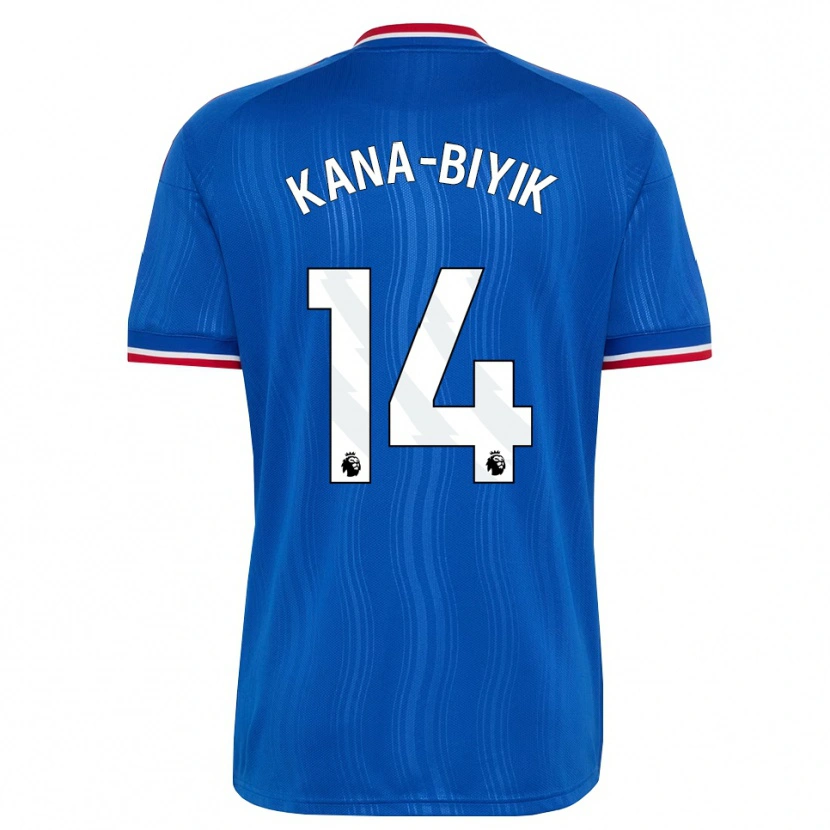 Danxen Niño Camiseta Enzo Kana-Biyik #14 Azul Blanco Rojo 2ª Equipación 2026/27 La Camisa