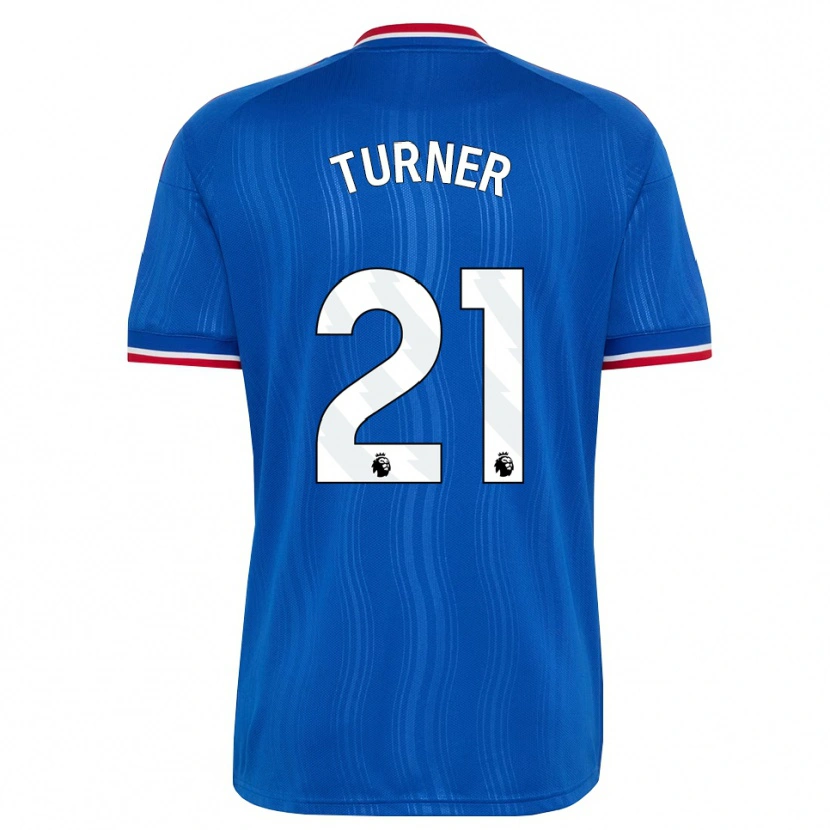Danxen Niño Camiseta Millie Turner #21 Azul Blanco Rojo 2ª Equipación 2026/27 La Camisa