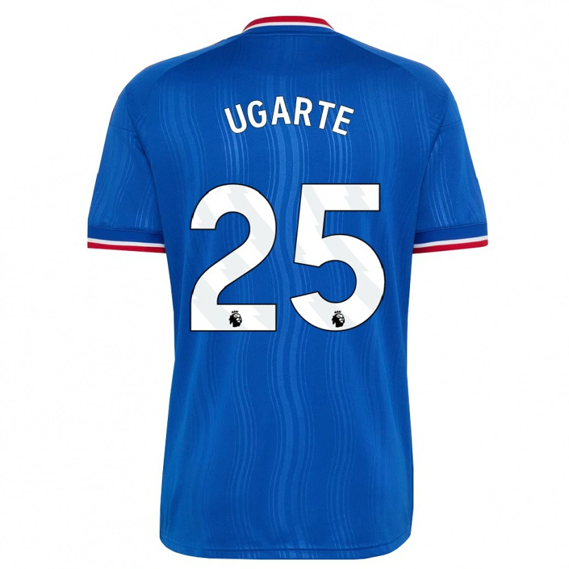 Danxen Niño Camiseta Manuel Ugarte #25 Azul Blanco Rojo 2ª Equipación 2026/27 La Camisa