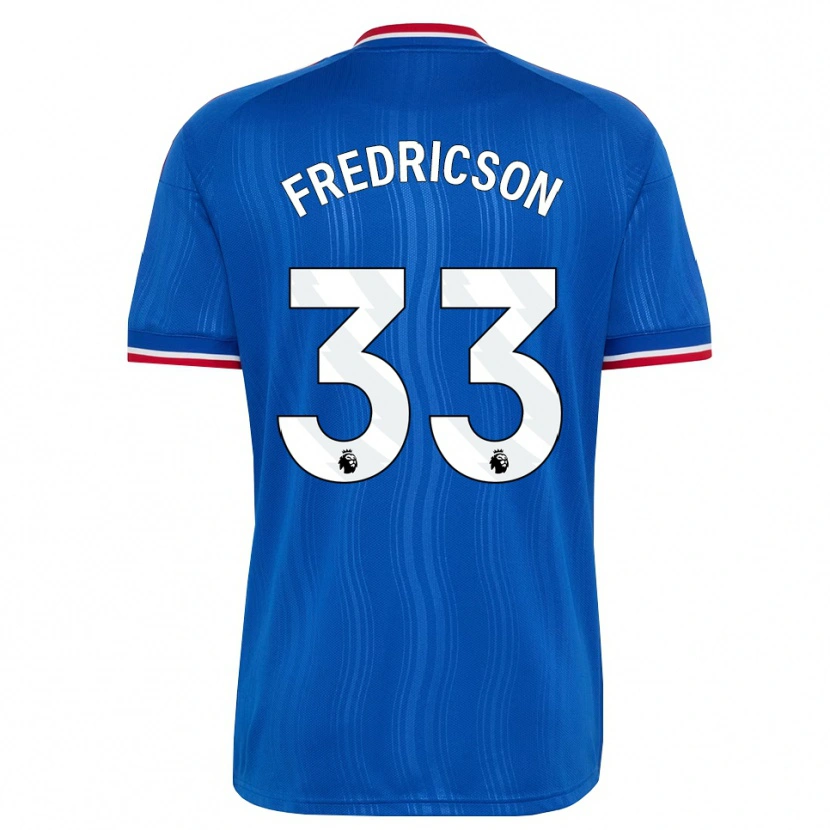 Danxen Niño Camiseta Tyler Fredricson #33 Azul Blanco Rojo 2ª Equipación 2026/27 La Camisa