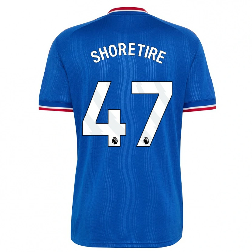 Danxen Niño Camiseta Shola Shoretire #47 Azul Blanco Rojo 2ª Equipación 2026/27 La Camisa