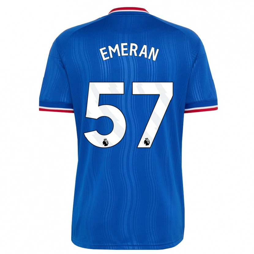 Danxen Niño Camiseta Noam Emeran #57 Azul Blanco Rojo 2ª Equipación 2026/27 La Camisa