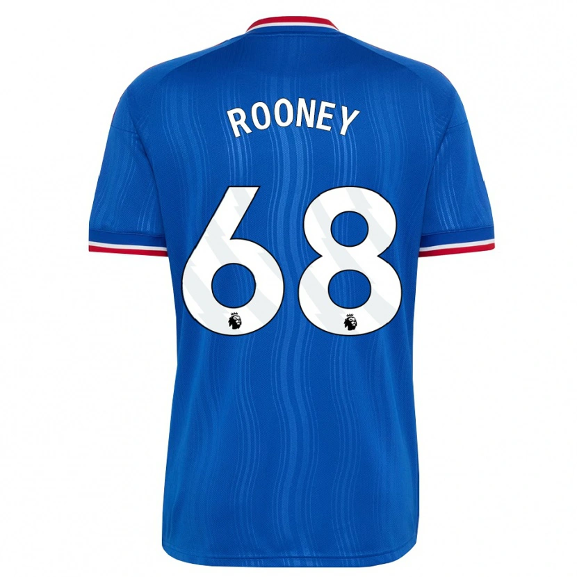 Danxen Niño Camiseta Kai Rooney #68 Azul Blanco Rojo 2ª Equipación 2026/27 La Camisa