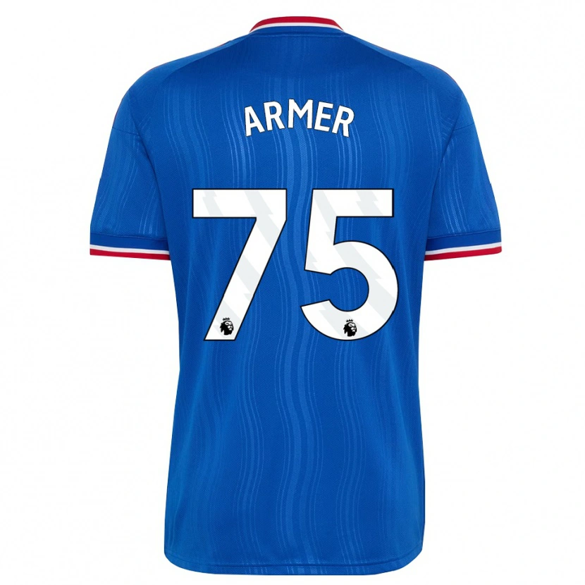 Danxen Niño Camiseta Daniel Armer #75 Azul Blanco Rojo 2ª Equipación 2026/27 La Camisa