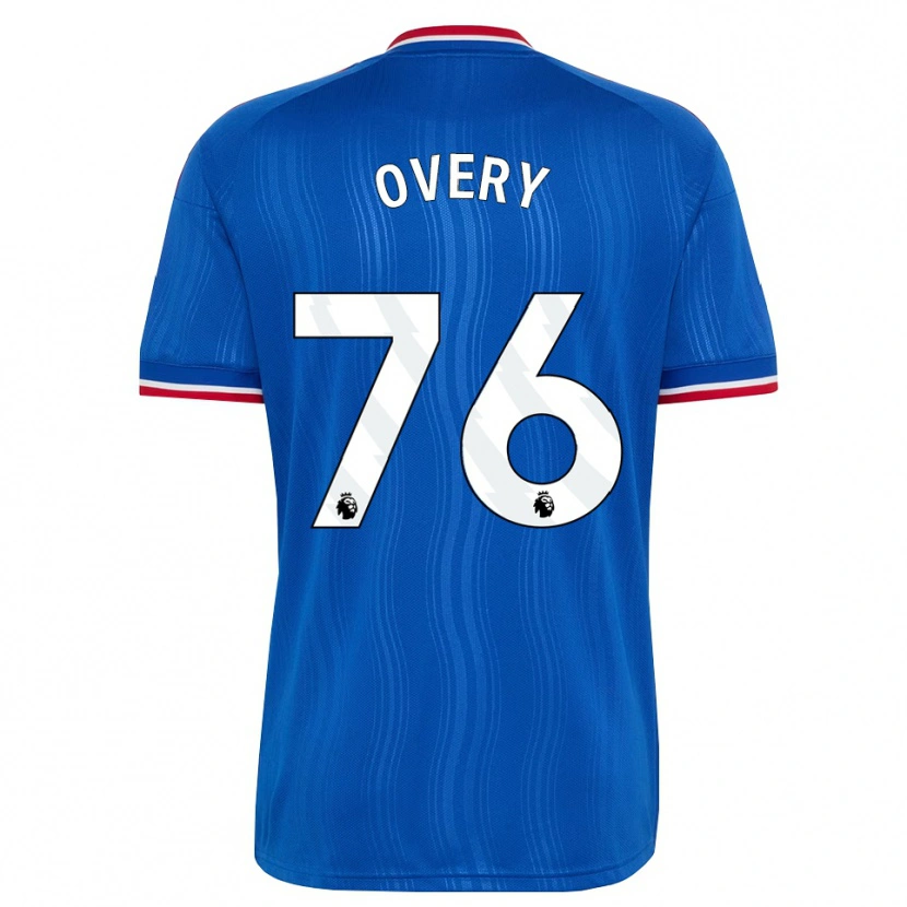 Danxen Niño Camiseta James Overy #76 Azul Blanco Rojo 2ª Equipación 2026/27 La Camisa