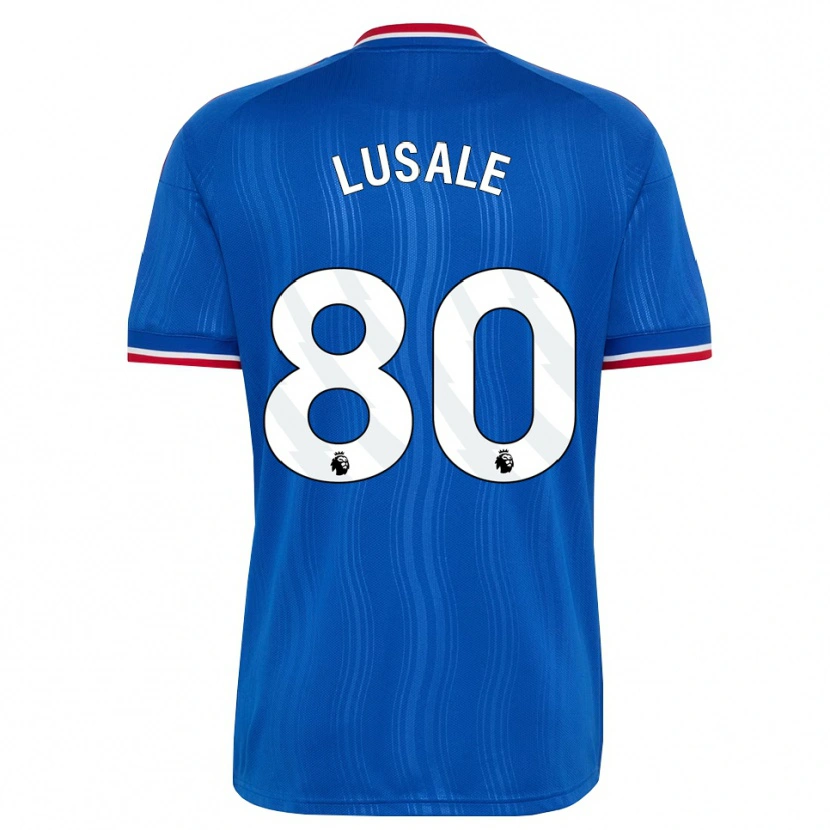 Danxen Niño Camiseta Samuel Lusale #80 Azul Blanco Rojo 2ª Equipación 2026/27 La Camisa